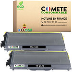 TN2120 - 2 toners compatibles avec Brother TN2120 - COMETE