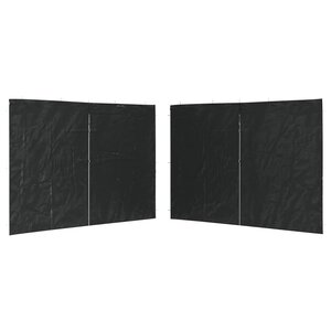 vidaXL Paroi de tente de réception 2Pièces fermeture éclair PE Anthracite