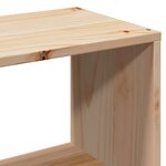 vidaXL Lit bibliothèque sans matelas 90x200 cm bois massif