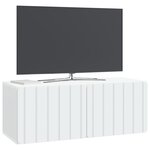 vidaXL Meuble TV mural Blanc 78 5 x 31 x 30 cm Bois d'ingénierie