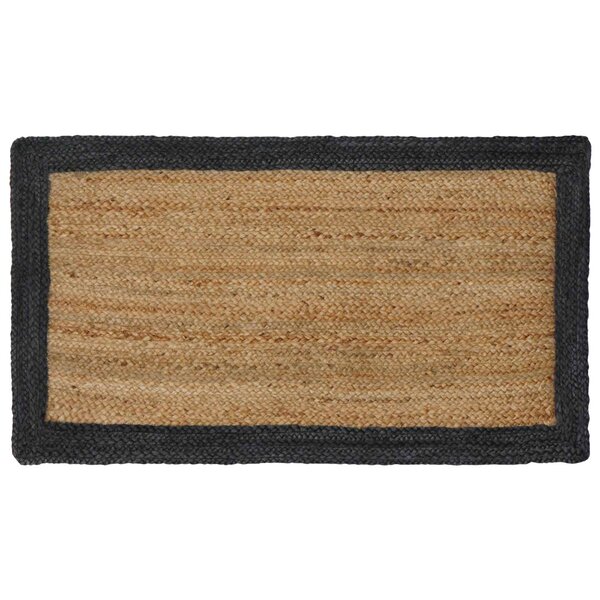 vidaXL Tapis de surface Gris foncé 60 x 110 cm Jute