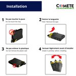 COMETE, Entreprise française - 27XL - 12 Cartouches d'encre Compatibles pour Epson 27 XL (T2711 T2712 T2713 T2714 T2715) pour EPSON Workforce WF3600 WF7600 (3 Noir + 3 Cyan + 3 Magenta + 3 Jaune)