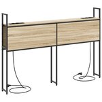 vidaXL Tête de lit de rangement Chêne sonoma 160 cm Bois d'ingénierie