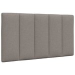 vidaXL Cadre de lit sans matelas Hanko taupe 90x200 cm tissu