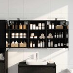 vidaXL Ensemble de Meubles de Salle de Bain 3 Pièces 126 x 16 x 62.5 cm