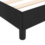 vidaXL Cadre de lit avec tête de lit Noir 180x200 cm Velours