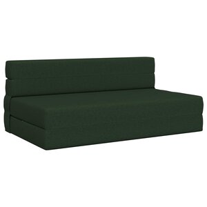 vidaXL Canapé-lit pliable Vert foncé 152 x 86 5 x 60 cm Tissu