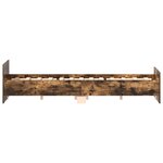 vidaXL Cadre de lit sans matelas chêne fumé 150x200 cm