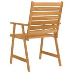 vidaXL Mobilier de salle à manger de jardin 3 Pièces Bois d'acacia solide
