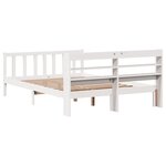 vidaXL Cadre de lit sans matelas blanc 160x200 cm bois de pin massif