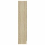vidaXL Armoire à vitrine Chêne sonoma 82 5x30 5x150 cm Bois ingénierie
