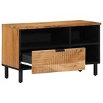 vidaXL Meuble TV Marron 80 x 33.5 x 46 cm Bois d'acacia massif