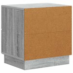 vidaXL Cabinet de chevet 2 pc Sonoma gris 43 x 34 5 x 44 5 cm