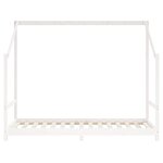 vidaXL Cadre de lit pour enfants blanc 90x190 cm bois de pin massif