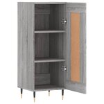 vidaXL Buffet Sonoma gris 34 5x34x90 cm Bois d'ingénierie