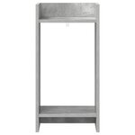 vidaXL Support de Plante 2 pièces Gris béton 30 x 30 x 60 cm