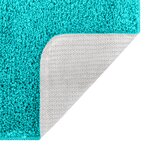 Tapis de bain U en forme de U Turquoise 50x50 cm Polypropylène Antidérapant