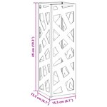 vidaXL Porte-parapluies Rose Métal Moyen Incrustations Décoratives