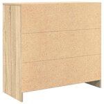 vidaXL Buffet avec tiroir chêne sonoma 80x34x76 cm bois d'ingénierie