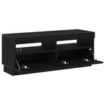 vidaXL Meuble TV Noir 100 x 35 x 40 cm Bois d'ingénierie