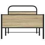 vidaXL Cadre de lit sans matelas 107x203 cm chêne sonoma