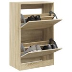 vidaXL Armoire à chaussures chêne sonoma 60x34x96 5 cm bois ingénierie