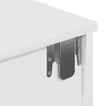 vidaXL Étagère murale avec tiroirs blanc 80x31x17 cm bois d'ingénierie