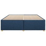 vidaXL Cadre de lit sans matelas bleu 180x200 cm tissu