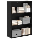 vidaXL Étagère Chêne noir 60 x 30 x 76.5 cm Bois d'ingénierie