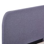 vidaXL Cadre de lit sans matelas gris clair tissu 180x200 cm