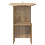 vidaXL Table d'appoint Chêne artisanal Ø 39 5 x 55 cm