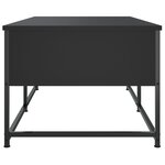 vidaXL Table basse noir 100x51x40 cm bois d'ingénierie