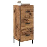 vidaXL Buffet Bois ancien 34 x 34 5 x 90 cm Bois d'ingénierie