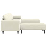 vidaXL Canapé de salon 3 Pièces Crème 250 x 188 x 76 cm