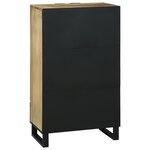 vidaXL Highboard 60x33.5x100 cm en bois massif de mangue