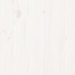 vidaXL Salon de jardin 7 Pièces avec coussins blanc bois massif