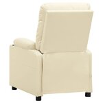 vidaXL Fauteuil Crème Similicuir