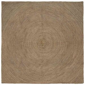 vidaXL Tapis de surface Carré Gris 300 x 300 cm Jute