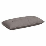 vidaXL Coussin de Dos Taupe 100 x 19 x 50 cm tissu