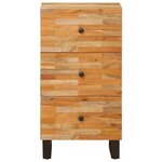 vidaXL Meuble d'appoint Marron 40 x 33 x 75 cm Bois de mangue massif