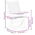 vidaXL Chaises pliantes de jardin avec accoudoir lot de 2