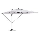 vidaXL Parasol Roma Beige 286 x 285 x 270 cm Aluminium  Polyester
