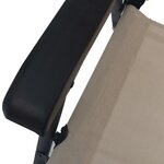 vidaXL Chaises de jardin pliables lot de 2 Textilène Crème