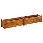 vidaXL Lit surélevé de jardin Bois d'acacia 150x30x25 cm