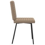 vidaXL Chaises à manger lot de 6 cappuccino similicuir