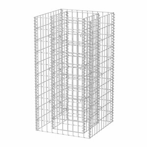 vidaXL Lit surélevé à gabion Acier 50x50x100 cm