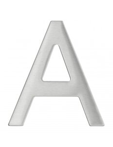 THIRARD - Lettre A inox H.76mm adhésif - THIRARD