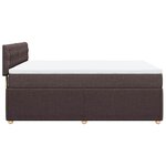 vidaXL Sommier à lattes de lit avec matelas Marron foncé 140x190 cm