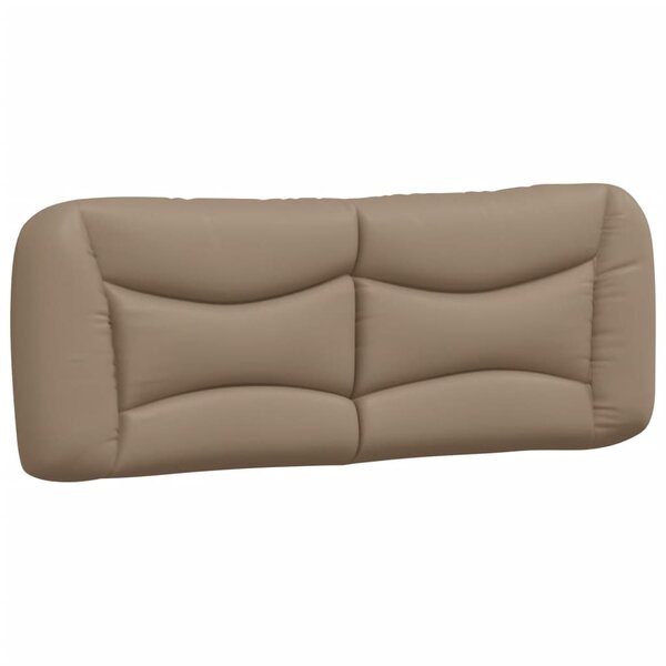 vidaXL Coussin de tête de lit cappuccino 140 cm similicuir