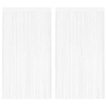 vidaXL Rideau en fils 2 Pièces 140 x 250 cm Blanc